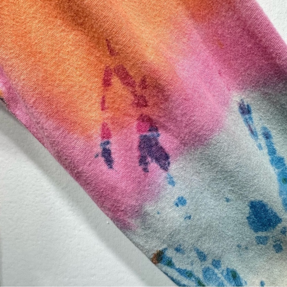 Urban Outfitters Anthropologie Y2K Rainbow Tie Dye Long Sleeve Top Size Small - Picture 5 of 12